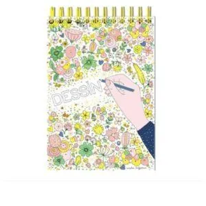 CARNET DE DESSIN FLEURS - CARTES D'ART