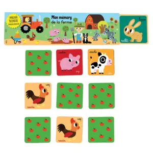 MON MEMORY LES ANIMAUX DE LA FERME 32 PIECES - CARTES D'ART