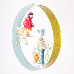 MOBILE CERCEAU EN SCENE - LE CHAPERON ROUGE ET LE LOUP - L'OISEAU BATEAU