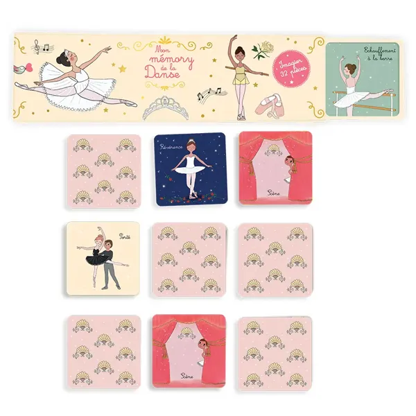 MON MEMORY DE LA DANSE 32 PIECES - CARTES D'ART