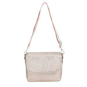 SAC BANDOULIERE PAILLETTES CUIVRE - CARAMEL ET CIE