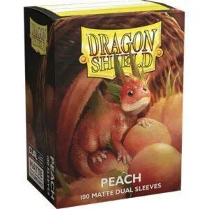 100 DRAGON SHIELD DUAL MATTE - PEACH-2