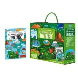 COFFRET SASSI - VOYAGE DECOUVRE EXPLORE : LES MERVEILLES DE LA NATURE LIVRE + PUZZLE 200 PIECES