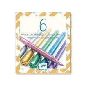 6 FEUTRES  METALLIQUES - DJECO