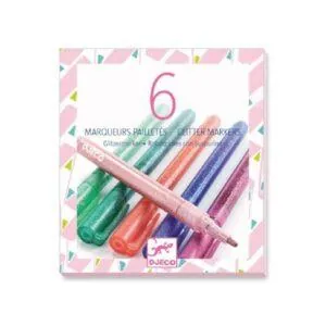 6 FEUTRES PAILLETTES SWEET - DJECO
