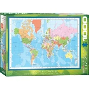 PUZZLE EUROGRAPHICS MAP OF THE WORLD : CARTE DU MONDE - 1000 PIECES