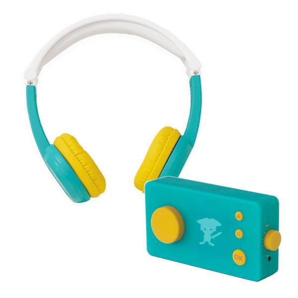 Stelii by Lunii-Casque Audio Octave Compatible avec ma Fabrique à  Histoires-pour Les Enfants de 3 à 8 Ans, Vert/Jaune : : High-Tech