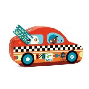 PUZZLE DJECO : LE BOLIDE  - 16 PIECES
