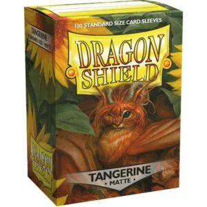 100 DRAGON SHIELD MATTE - TANGERINE