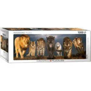PUZZLE EUROGRAPHICS PANORAMIQUE : GRANDS FELINS - 1000 PIECES