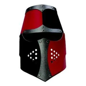 CASQUE NORMAND ROUGE ET NOIR CARTON RIVETE - VAH