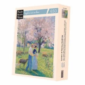 PUZZLE BOIS WILSON - H. MARTIN : AMOUREUX AU PRINTEMPS - 650 PIECES