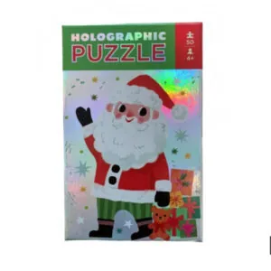 PUZZLE CROCODILE CREEK : PERE NOEL HOLOGRAPHIQUE - 50 PIECES