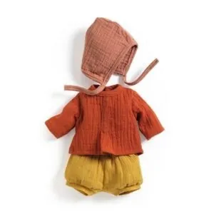 VETEMENTS DE POUPEE POMEA - MANDARINE - DJECO