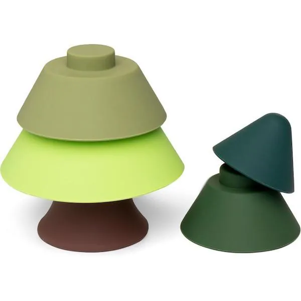 TOUR A EMPILER SAPIN VERT SILICONE - LITTLE L – Image 2