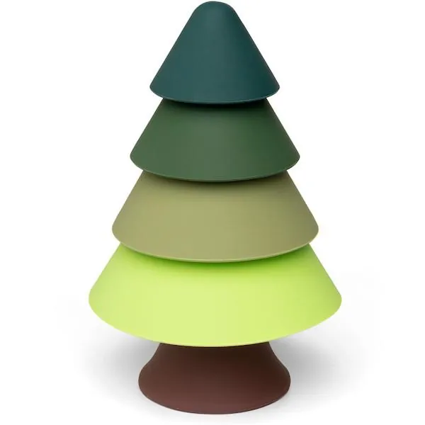TOUR A EMPILER SAPIN VERT SILICONE - LITTLE L – Image 3