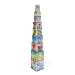 PYRAMIDE CARREE LES ANIMAUX TOUS MIGNONS - JANOD