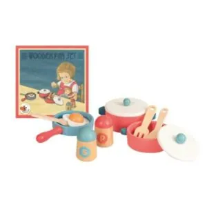 SET DE CASSEROLES EN BOIS - EGMONT TOYS