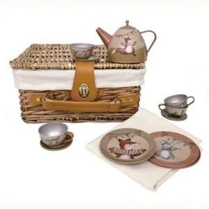 SET DE THE EN METAL MUSICIENS ET VALISE EN OSIER - EGMONT TOYS