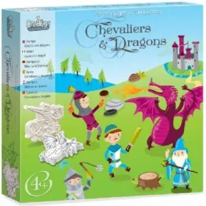 COFFRET TAMPONS MOUSSE CHEVALIERS ET DRAGONS - CREALIGN