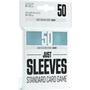 GG - 50 JUST SLEEVES - STANDARD CARD GAME CLEAR