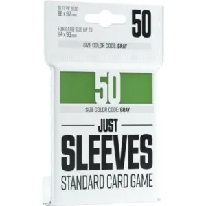 GG - 50 JUST SLEEVES - STANDARD CARD GAME GREEN