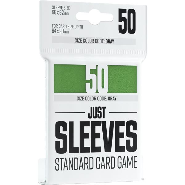 GG - 50 JUST SLEEVES - STANDARD CARD GAME GREEN