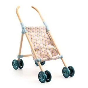 POUSSETTE BOIS LITTLE CUBES POMEA - DJECO
