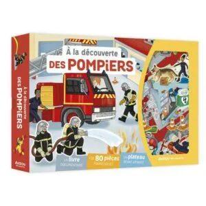A LA DECOUVERTE DES POMPIERS - LIVRE + MAGNETS - AUZOY