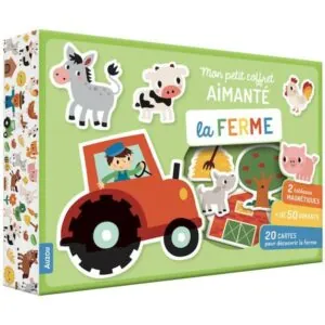 MON PETIT COFFRET AIMANTE : LA FERME - AUZOU