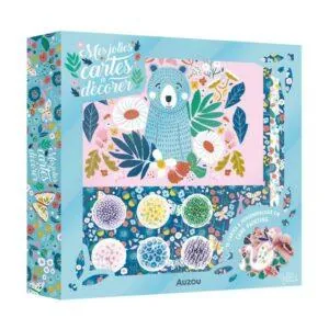 COFFRET MES JOLIES CARTES A DECORER - AUZOU