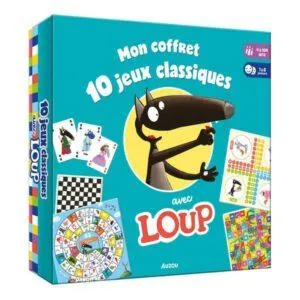 MON COFFRET 10 JEUX CLASSIQUES AVEC LOUP - AUZOU