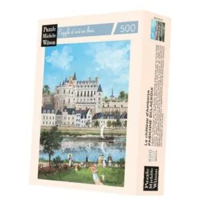 PUZZLE BOIS WILSON : F. DELACROIX LE CHATEAU D AMBOISE - 500 PIECES