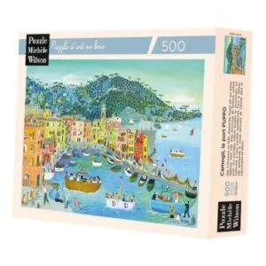 PUZZLE BOIS WILSON - A. PUPPO : CAMOGLI LE PORT - 500 PIECES