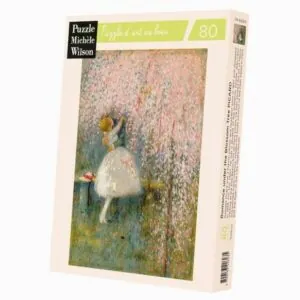 PUZZLE BOIS WILSON - G. PICARD : SOUS L ARBRE ROSE - 80 PIECES
