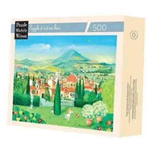 PUZZLE BOIS WILSON - A. PUPPO : PANORAMA DE FLORENCE - 500 PIECES