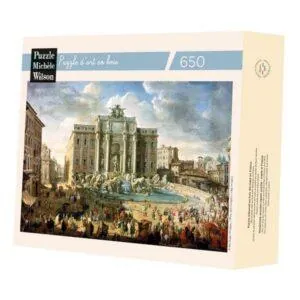 PUZZLE BOIS WILSON - G.P. PANINI : FONTAINE DE TREVI - 650 PIECES