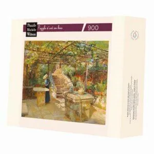 PUZZLE BOIS WILSON - M. EGNER : UNE PASSIONNEE DE FLEURS - 750 PIECES