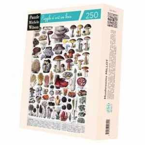 PUZZLE BOIS WILSON - A. MILLOT : LES CHAMPIGNONS - 250 PIECES