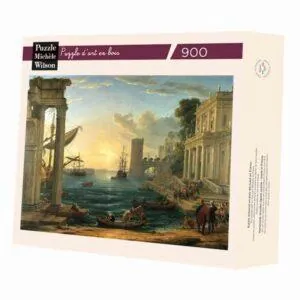 PUZZLE BOIS WILSON - C. GELLEE : L EMBARQUEMENT DE LA REINE - 900 PIECES