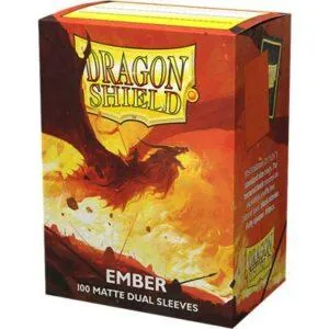 100 DRAGON SHIELD DUAL MATTE - EMBER