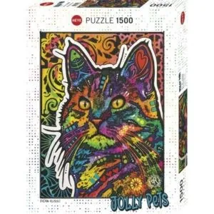 PUZZLE HEYE - JOLLY PETS - D. RUSSO : NECESSITY CAT - 1500 PIECES