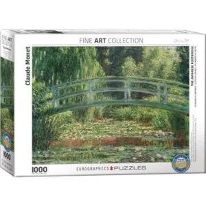 PUZZLE EUROGRAPHICS - BEAUX ARTS - C. MONET :  LA PASSERELLE JAPONAISE - 1000 PIECES