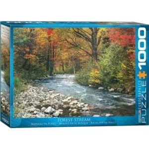 PUZZLE EUROGRAPHICS : RUISSEAU EN FORET - 1000 PIECES