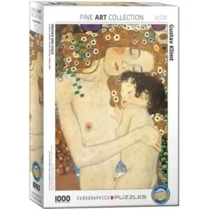 PUZZLE EUROGRAPHICS - BEAUX ARTS - G. KLIMT : LA MERE ET L'ENFANT - 1000 PIECES