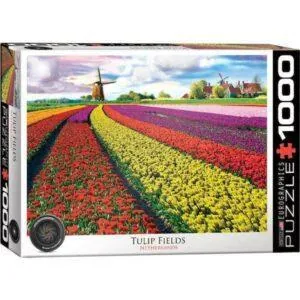 PUZZLE EUROGRAPHICS : CHAMP DE TULIPES PAYS BAS - 1000 PIECES