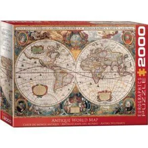 PUZZLE EUROGRAPHICS - J. JANSSON : CARTE DU MONDE ANTIQUE - 2000 PIECES