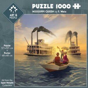 ART&MEEPLE – Puzzle 1000 pièces Mississippi Queen
