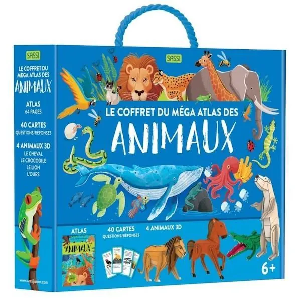 COFFRET SASSI - MEGA ATLAS DES ANIMAUX + MAQUETTES