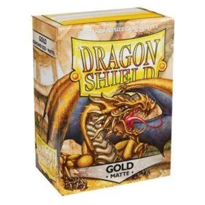 100 DRAGON SHIELD MATTE - GOLD